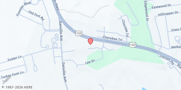 Map showing Fort Logan Church of Christ at 304 Lee Dr, Stanford, KY