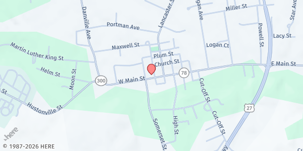 Map showing Friends of the Good Samaritans Inc. - Stanford at 208 W Main St, Stanford, KY