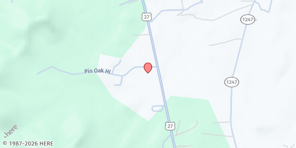 Map showing Journey Community Church at 38 Pin Oak Hill, Stanford, KY