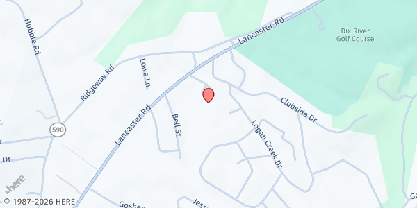 Map showing Lincoln County Senior Center at 100 Senior Way, Stanford, KY