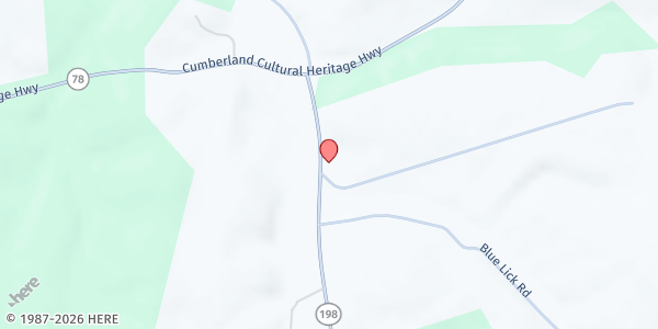 Map showing Turnersville Christian Mission at 200 KY-198, Stanford, KY