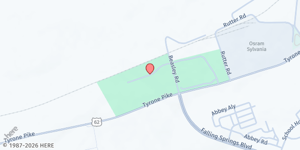 Map showing Food Pantry for Woodford County at 20 Field of Dreams Rd., Versailles, KY