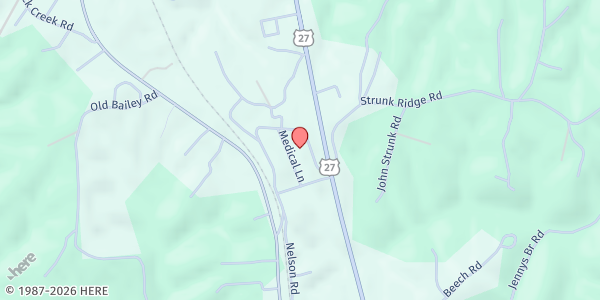 Map showing McCreary Christian Center at 76 Medical Lane, Whitley City, KY