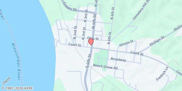 Map showing Food Stamps - Wickliffe at 115 4th St, Wickliffe, KY