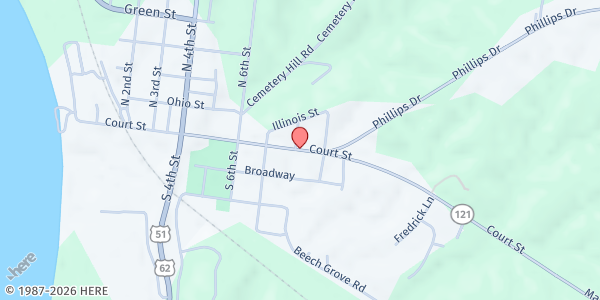 Map showing The Lighthouse (FA) at 754 Court St, Wickliffe, KY