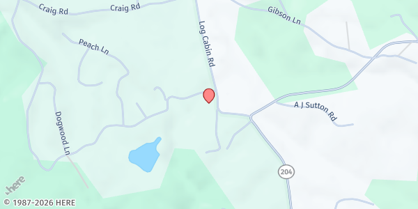 Map showing Canadatown Mission at 95 Log Cabin Rd., Williamsburg, KY