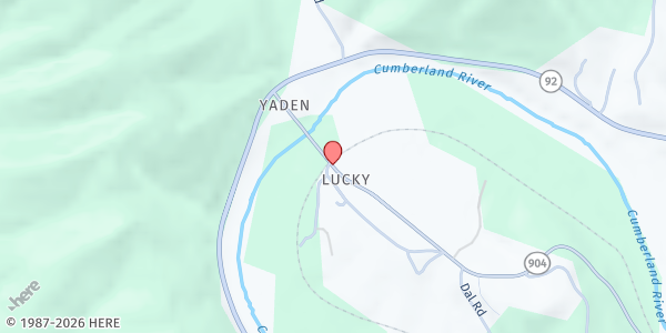 Map showing Mt. Pisgah Baptist Church at 910 State Hwy 904 E, Williamsburg, KY