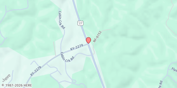 Map showing Riverside Church of God at 997 W. Hwy. 92, Williamsburg, KY