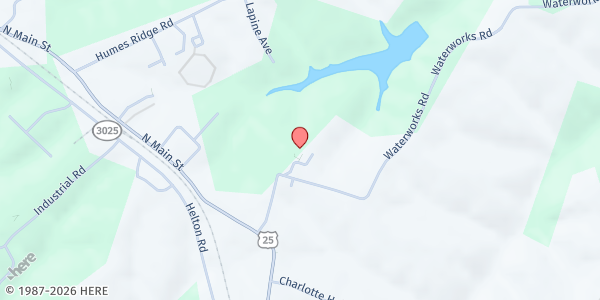 Map showing Catholic Charities Food for Friends Grant County at 6 Church Dr., Williamstown, KY