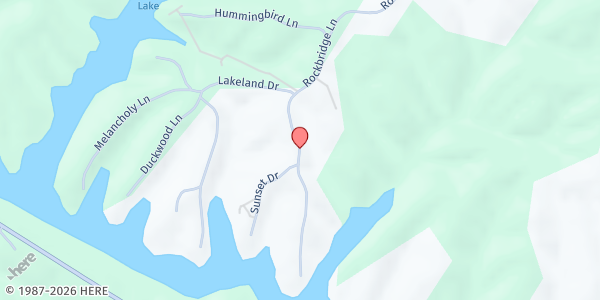 Map showing God's Blessing Food Pantry at 460 Rockbridge Church Rd., Willisburg, KY