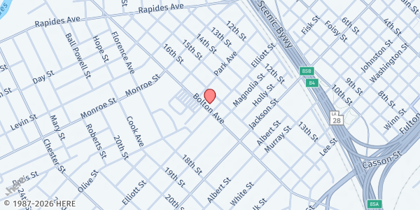 Map showing American Red Cross - North Louisiana at 425 Bolton Ave., Alexandria, LA