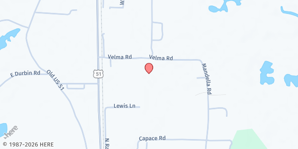 Map showing Faith Hope & Charity at 13140 Velma Road, Amite, LA