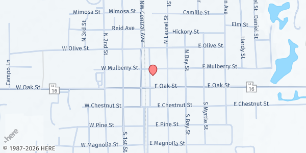 Map showing God's Storehouse at God's Storehouse, Amite, LA