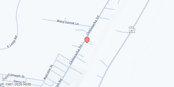 Map showing Yahweh Word of Faith at 948 Chitamache Trl., Baldwin, LA