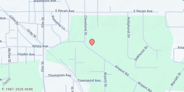 Map showing Care & Hope Ministry (Faith Baptist Church) at 809 Cleveland St., Bastrop, LA
