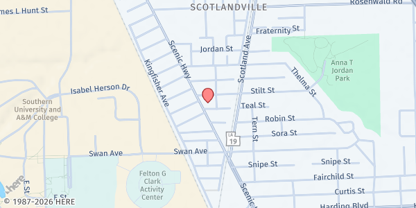 Map showing Camphor Memorial at 8742 Scenic Hwy., Baton Rouge, LA