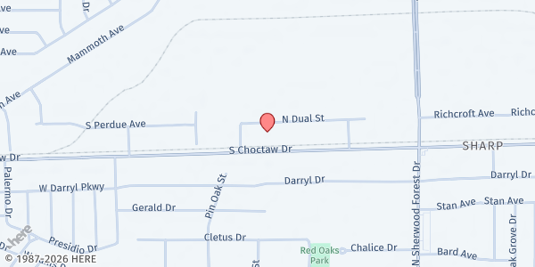 Map showing Greater Baton Rouge Food Bank at 10600 S. Choctaw Dr., Baton Rouge, LA