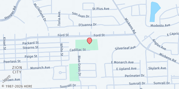Map showing Holy Grill at 6117 Cadillac St., Baton Rouge, LA