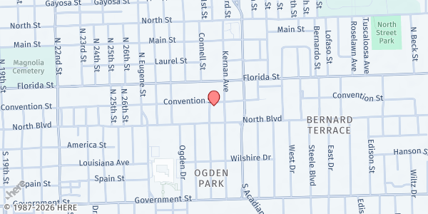 Map showing Holy Grill at 3112 Convention St., Baton Rouge, LA
