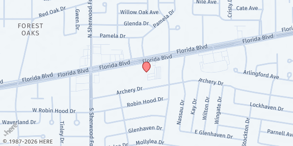 Map showing Recovery Resources at 11690 Florida Blvd. Suite C., Baton Rouge, LA