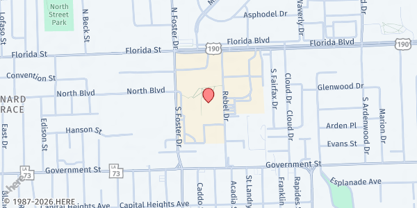 Map showing The Store @ BRCC (Students Only) at 201 Community College Dr., Baton Rouge, LA