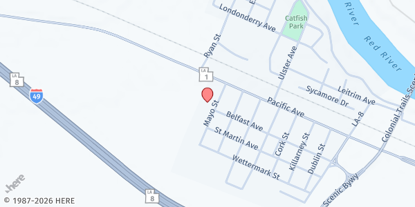 Map showing Boyce Mobile Pantry - Old Wettermark School at 720 Mayo Street, Boyce, LA