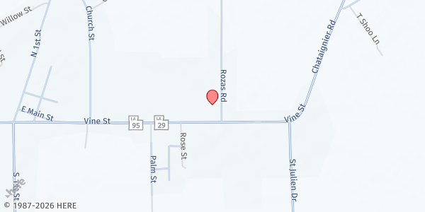 Map showing Village of Chataignier at 5704 Vine St., Chataignier, LA