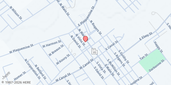 Map showing Community Investors - Church Point at 137 N. Main St., Church Point, LA