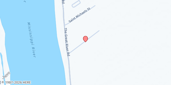 Map showing Catholic Charities (Young Pilgrim) at 6202 Rev Thomas Scott St, Convent, LA