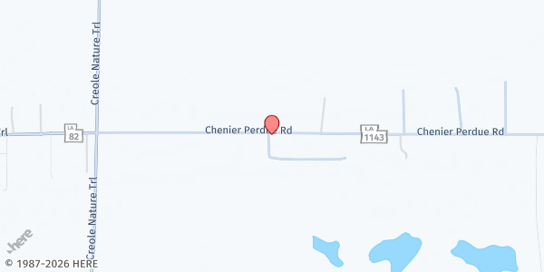 Map showing Creole at 184 E Creole Hwy, Creole, LA