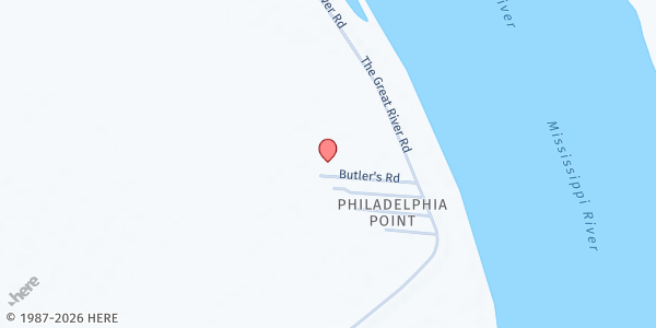 Map showing C.E.O. Food Pantry (Mt. Calvary) at 3544 Butler Road, Donaldsonville, LA