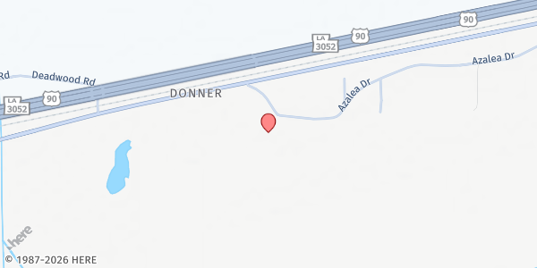 Map showing Concerned Citizens for Gibson - Azelea Drive Location at 361 Azelea Dr., Donner, LA