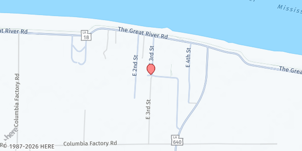 Map showing Juan Anthony Joseph Park at 3445 Hwy. 18, Edgard, LA