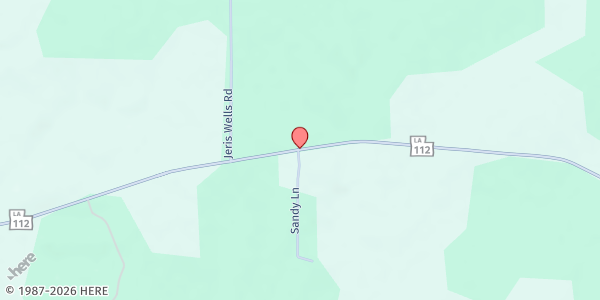 Map showing Hineston Mobile Pantry - Hineston Tabernacle at 1-43 Sandy Lane, Elmer, LA