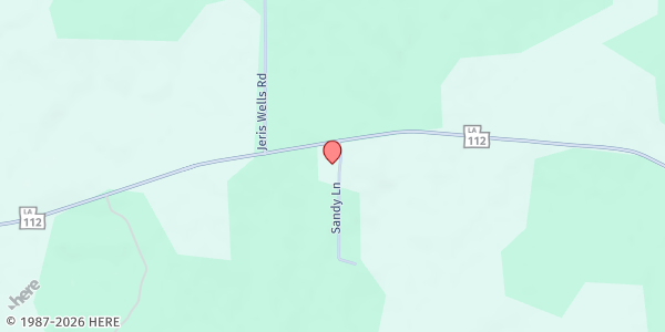 Map showing Hineston Tabernacle at 7431 Hwy. 112, Elmer, LA