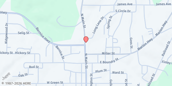 Map showing Broken Wings Mission at 770 N. Main St., Farmerville, LA