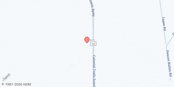 Map showing Concordia Parish Correctional Facility at 26356 LA-15, Ferriday, LA