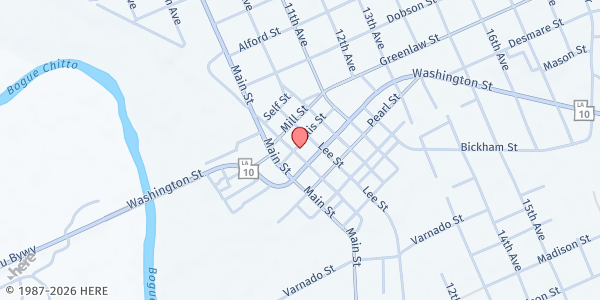 Map showing Help Center of Churches - Franklinton at 946 Ellis St., Franklinton, LA