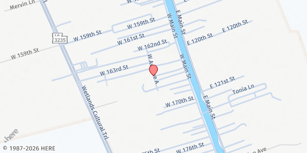 Map showing Lafourche Parish Government - Galliano at , Galliano, LA