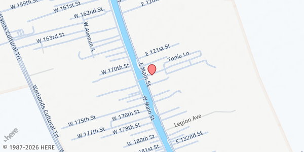 Map showing United Gospel Tabernacle DBA Hope Center at 18100 East Main St., Galliano, LA