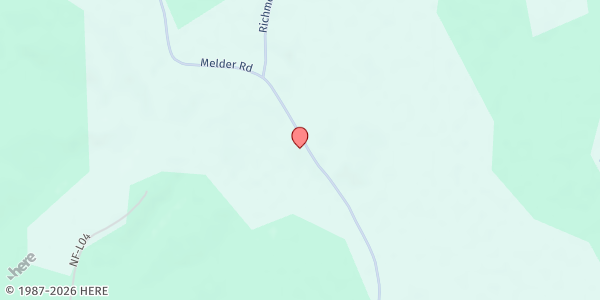 Map showing Amiable Baptist Church at 814 Melder Rd., Glenmora, LA