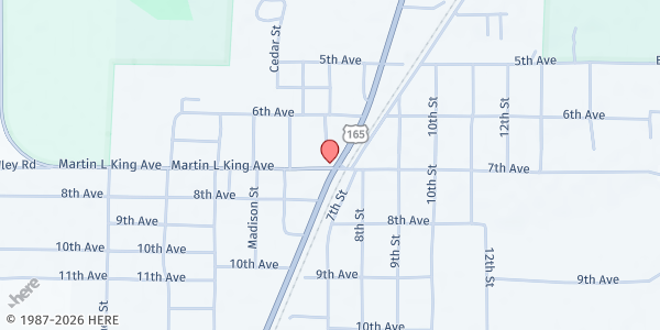 Map showing Glenmora Mobile Pantry Stop at Glenmora Fire Station, Glenmora, LA