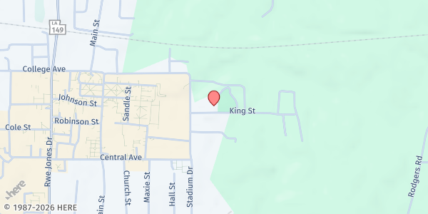 Map showing Grambling Fire Station at 562 Stadium Dr., Grambling, LA