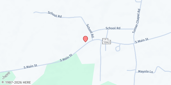 Map showing St. Helena Arts & Technology Academy at 1798 LA-1042, Greensburg, LA