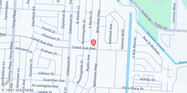 Map showing We Care Ministry / West Point Church at 664 Behrman Hwy, Gretna, LA