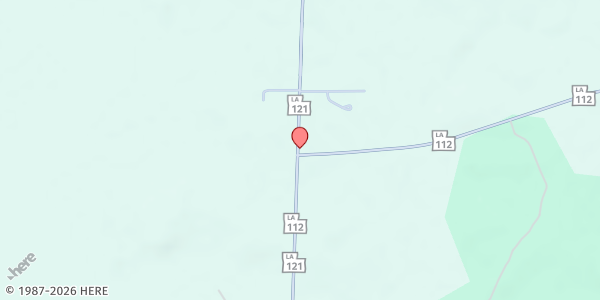 Map showing Lone Star Baptist Church at 165 Padgett Rd., Hineston, LA