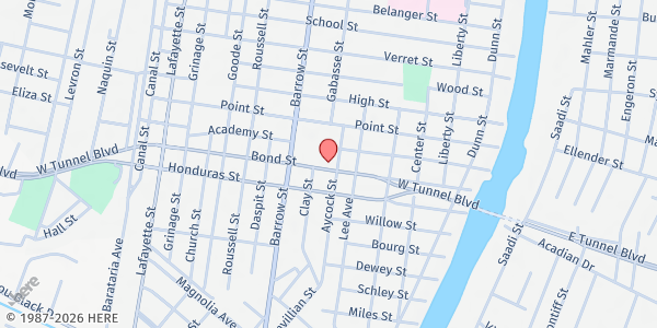 Map showing Terrebonne Parish Consol Government - Main Office at 809 Barrow St., Houma, LA