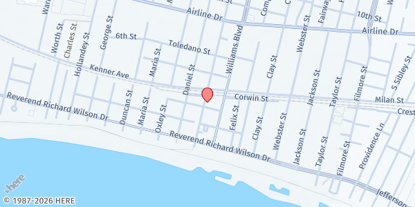 Map showing O.L.P.H. Catholic Ministry at 2008 Short St., Kenner, LA