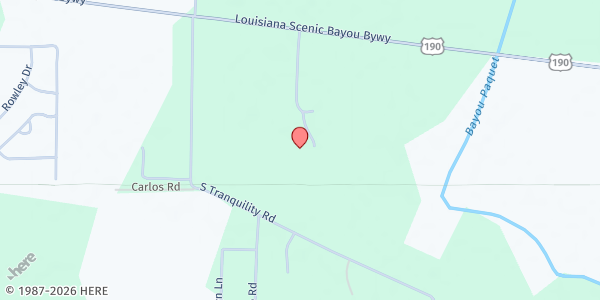Map showing Mission Pantry Lacombe at 31294 US 190, Lacombe, LA
