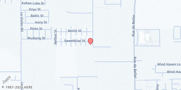Map showing A Heart for Children, Inc. at 434 Herbert Rd, Lafayette, LA